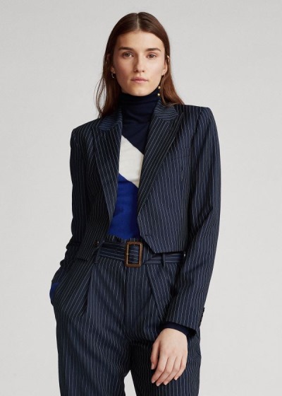 Women's Polo Ralph Lauren Cropped Wool Blazers | 261954OFV